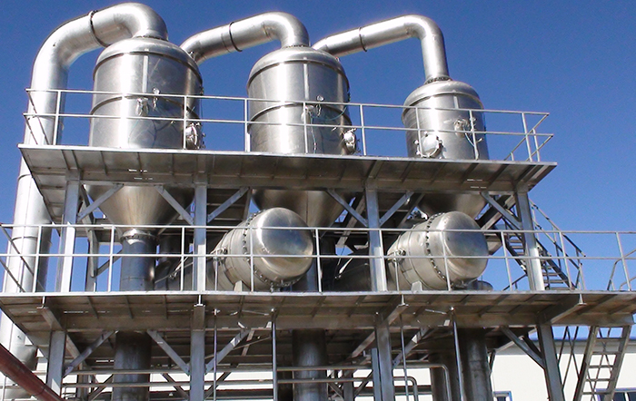 Falling film evaporator